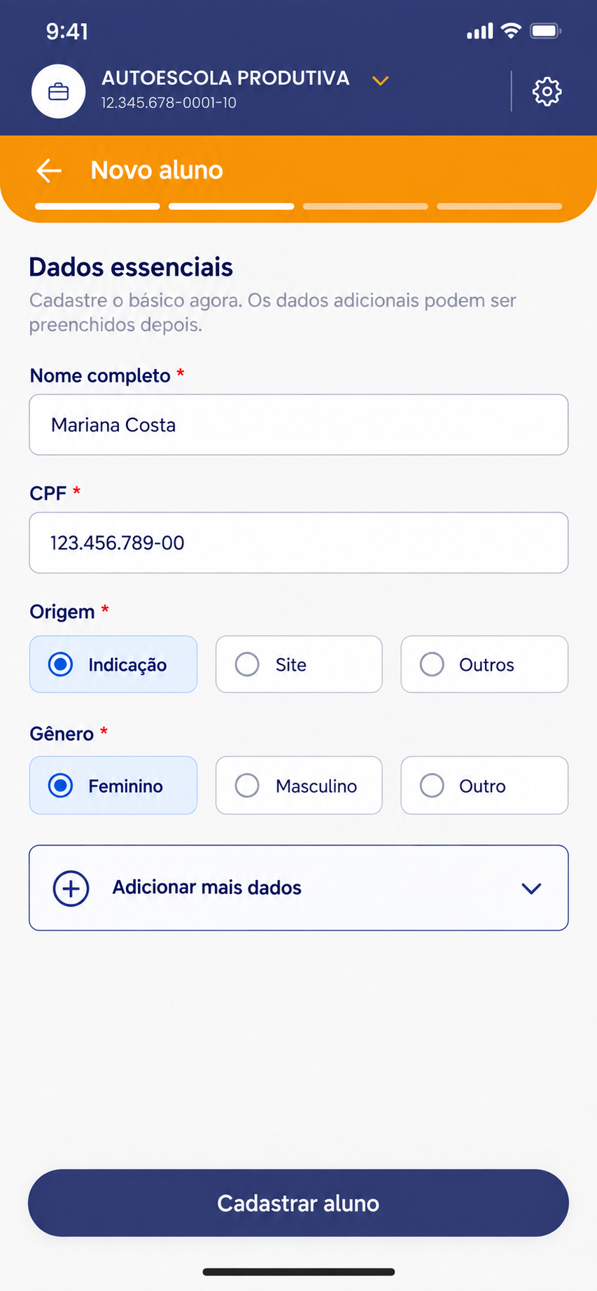 Dados essenciais