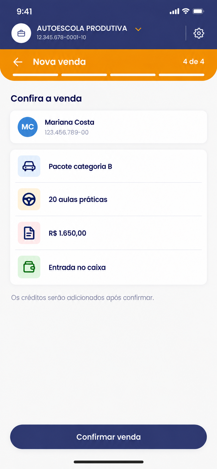 Conferir antes de vender